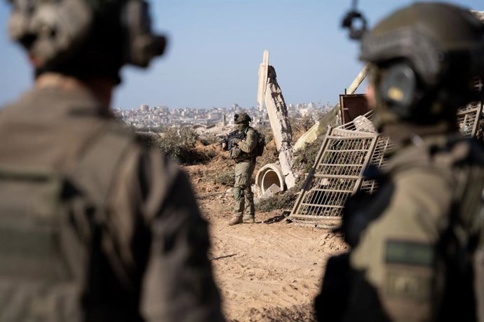 Archivo - Arquivo - Militares israelenses na Faixa de Gaza