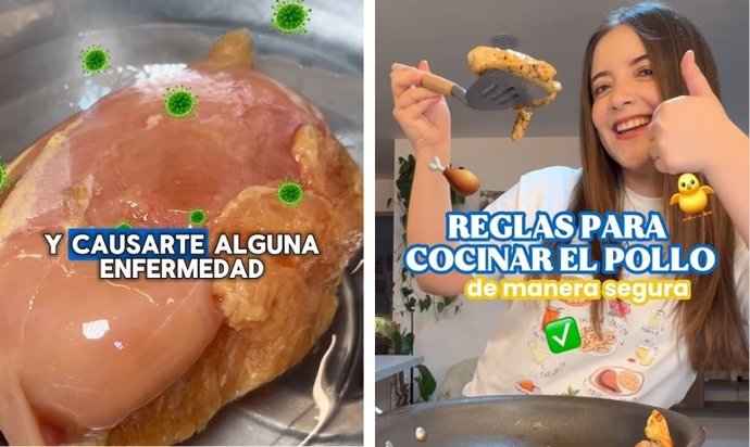 Mariana Zapién, engenheira de alimentos, explica como cozinhar frango com segurança: "Dessa forma, você evita intoxicação alimentar".