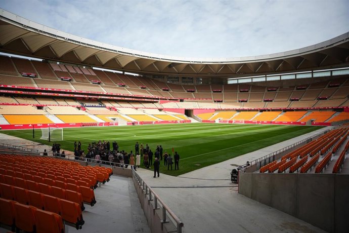 Detalle del Estadio de la Cartuja tras la finalización de las obras. 