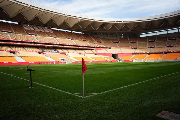 Detalle del Estadio de la Cartuja tras la finalización de las obras. 