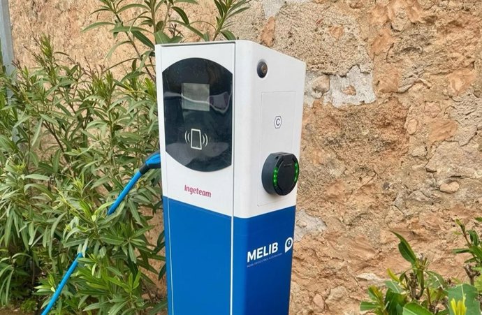 Punto de carga de vehículos eléctricos de la red Melib.