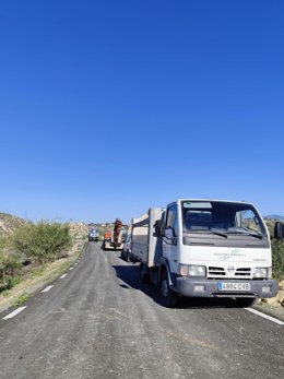 Obras de emergencia en la carretera regional que conecta el municipio de Campos del Río con la pedanía de Los Rodeos (RM-B31)