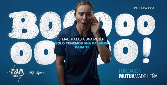 Paula Badosa, en la campaña contra la violencia machista de la Fundación Mutua Madrileña.