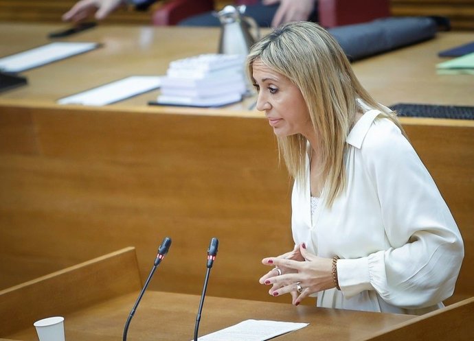 Archivo - Arxiu - La diputada del Grup Popular a Les Corts Verónica Marcos