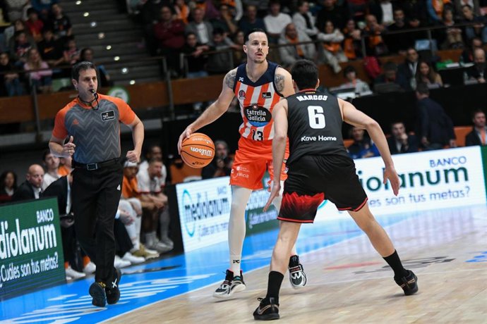 Thomas Heurtel durante un partido con el Leyma Coruña