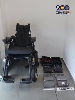 Archivo - Aprehendidos más de 11 kilogramos de cocaína ocultos en dos sillas de ruedas eléctricas