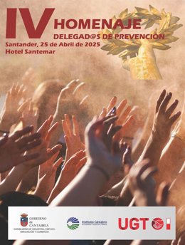 Cartel de la jornada de UGT para analizar la Ley de Prevención de Riesgos