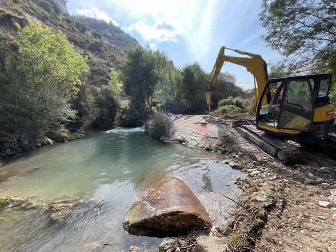 Intervención en el río Zumeta con la eliminación de azudes