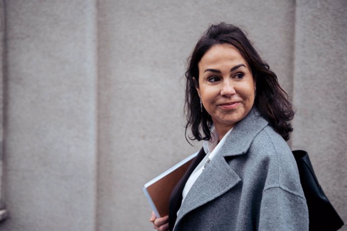 Archivo - La expresidenta de ADIF, Isabel Pardo de Vera, a su llegada a declarar al Tribunal Supremo por el ‘caso Koldo'.