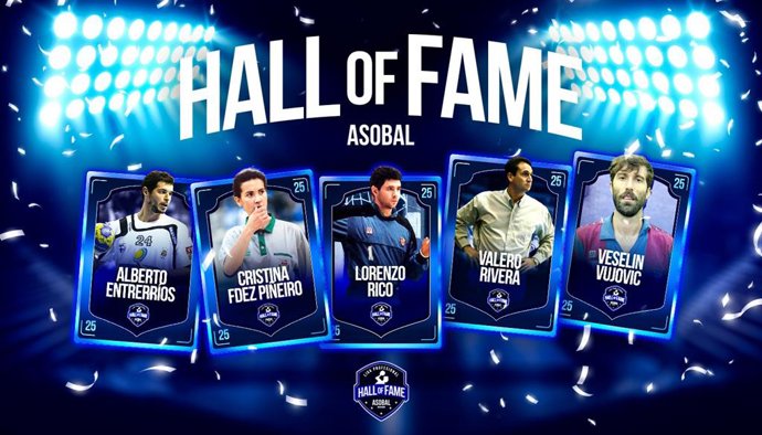 Entrerríos, Rivera, Fernández Piñeiro, Rico y Vujovic, nuevos miembros del Salón de la Fama de ASOBAL.