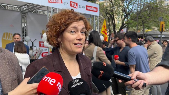 La líder de ERC en el Ayuntamiento de Barcelona y secretaria general del partido, Elisenda Alamany, en Barcelona