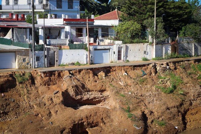 Talús en el barranc de l'Horteta a Torrent