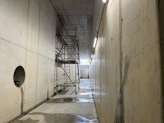 Una de las galerías de la EDAR