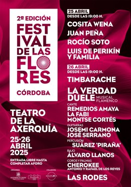 Cartel del Festival de las Flores 2025.