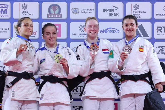 Ariane Toro, durante el Campeonato de Europa de judo sénior.