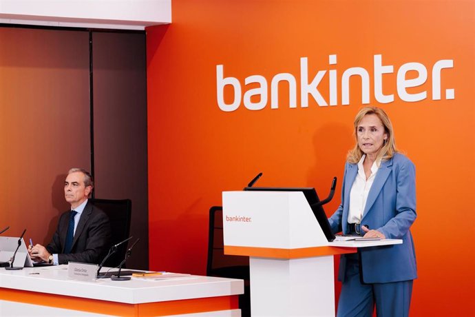 Archivo - La consejera delegada de Bankinter, Gloria Ortiz, interviene durante la presentación de los resultados de los nueve primeros meses del año de Bankinter, a 24 de octubre de 2024, en Madrid (España).