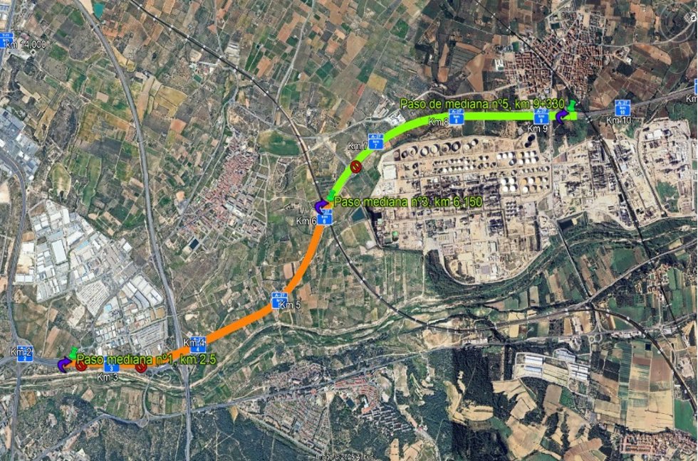 Plano de la zona afectada por las obras.