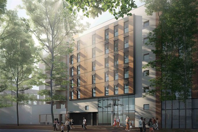 Imagen virtual del hotel.