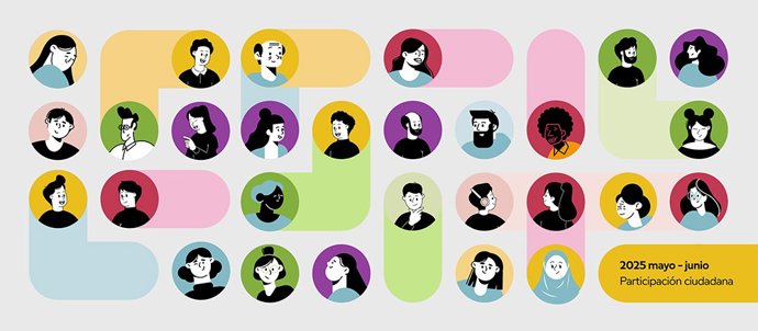 Cartel de los cursos de participación ciudadana.