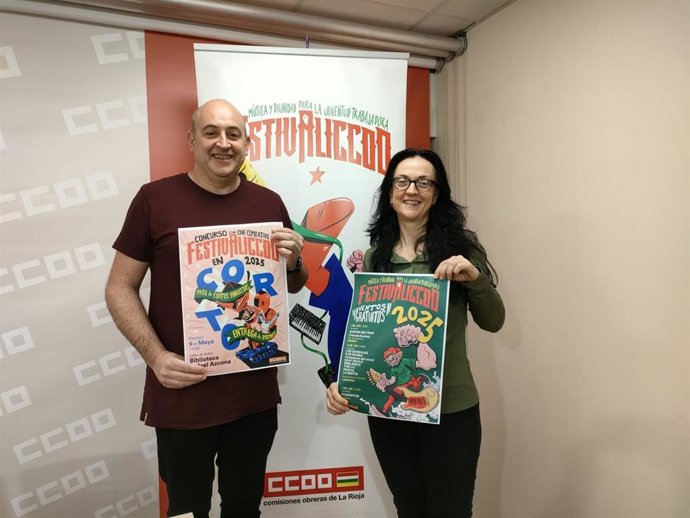 Presentación de 'FestivaliCCOO' por Fernando Galán y Marian Alcalde