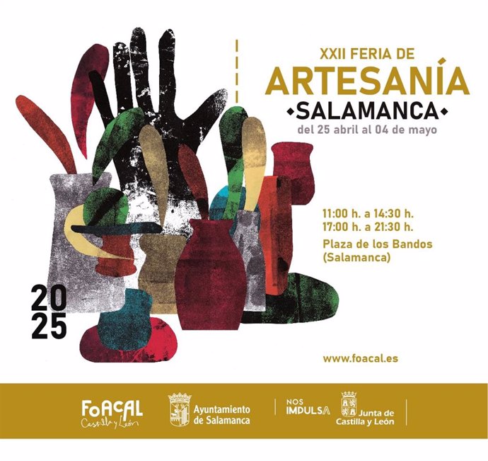 Cartel de la XXII Feria de Artesanía de Salamanca.