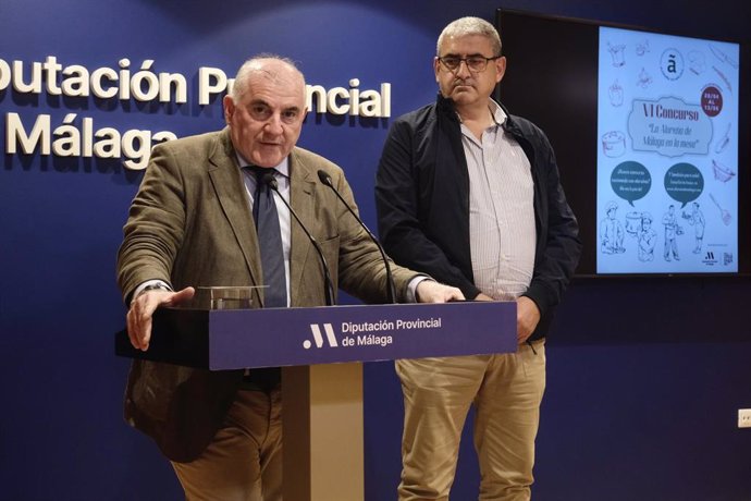 El vicepresidente de la Diputación provincial de Málaga Manuel Marmolejo ha presentado este jueves, junto al presidente del Consejo Regulador de la DOP Aceituna Aloreña de Málaga, Juan Miguel Gómez
