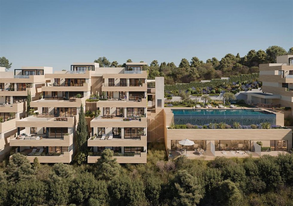 Imagen de la promoción Soleil de Grupo Insur, ubicada en Marbella (Málaga).