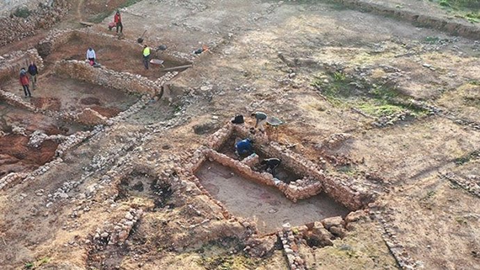 Restos de la ciudad ibera de Kissa en Valls (Tarragona).