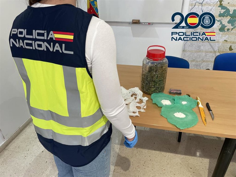 Material intervenido en una de las operaciones