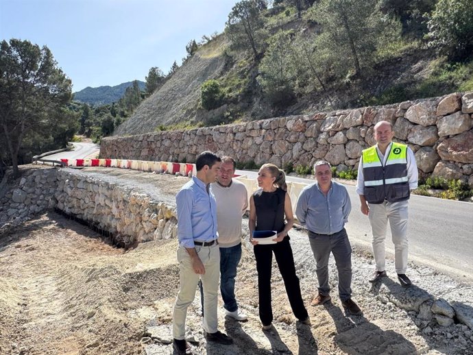 La Diputación invierte 350.000 euros en reparaciones urgentes en la carretera de acceso al Caminito del Rey desde Ardales