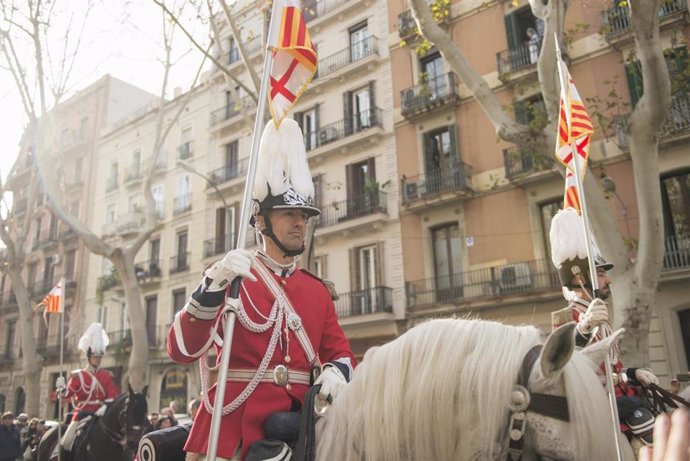 Archivo - Cabalgada de Tres Tombs de Sant Antoni de Barcelona (Catalunya), a 18 de enero de 2025