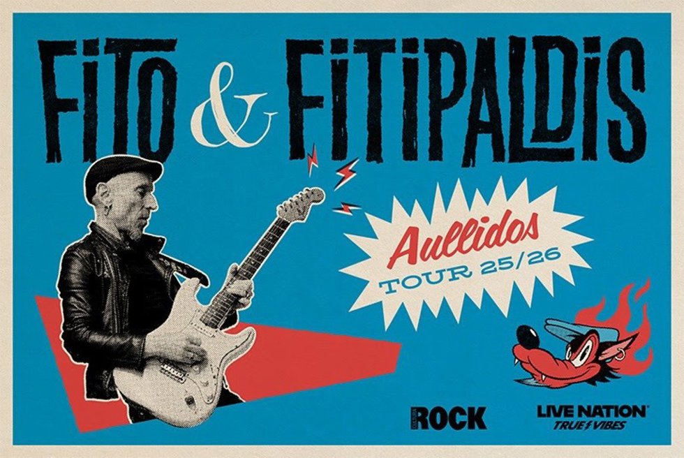 Cartel de la nueva gira de Fito & Fitipaldis, 'Aullidos'.