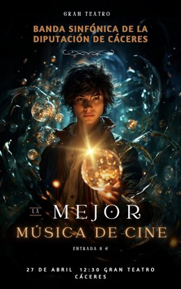 La Banda Sinfónica Provincial ofrece un nuevo concierto solidario este domingo en el Gran Teatro de Cáceres
