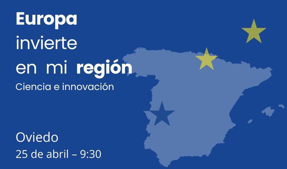 Cartel de la jornada 'Europa invierte en mi región'.