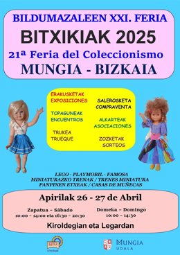 Cartel de la feria de coleccionismo de Mungia