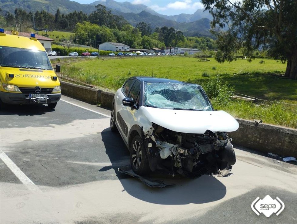 Accidente de tráfico en Ribadesella