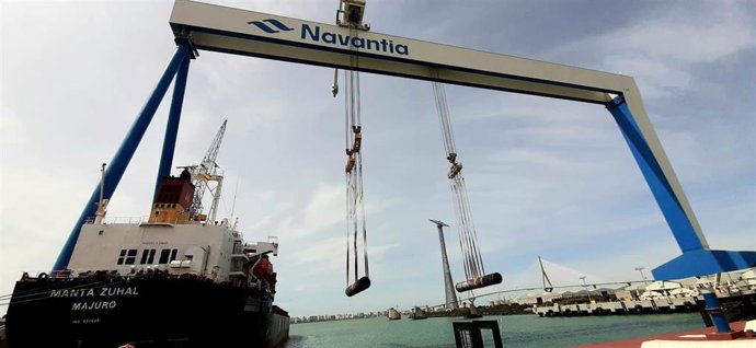 Archivo - Astilleros de Navantia en Puerto Real (Cádiz)