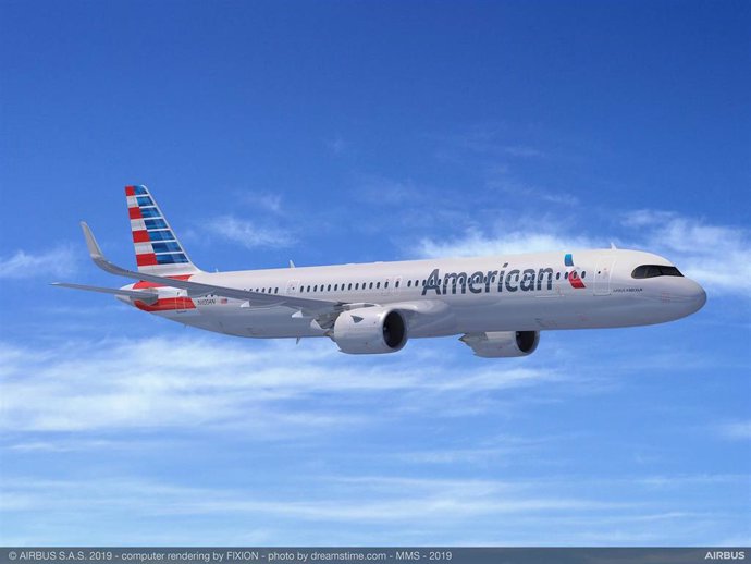 Archivo - A321XLR de American Airlines
