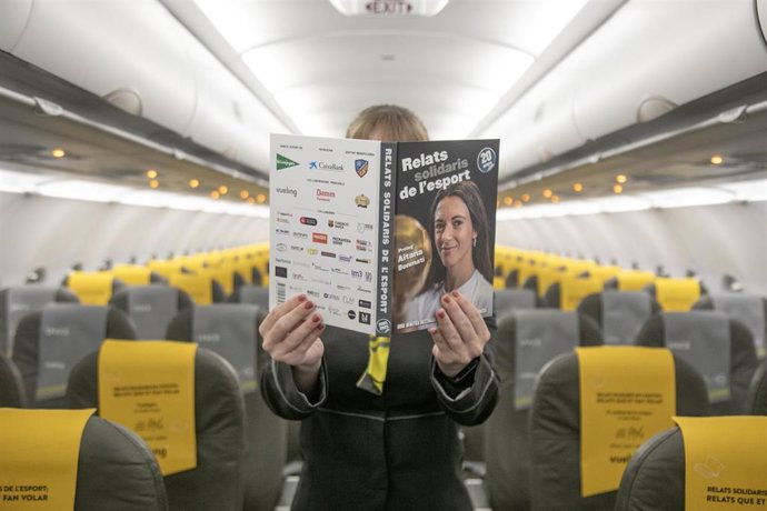 Avión de Vueling en el que se regaló el libro.