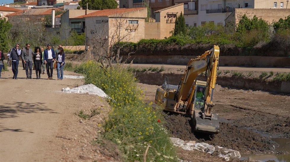 Visita del delegado del Gobierno en Andalucía, Pedro Fernández, a las obras de emergencia tras el temporal