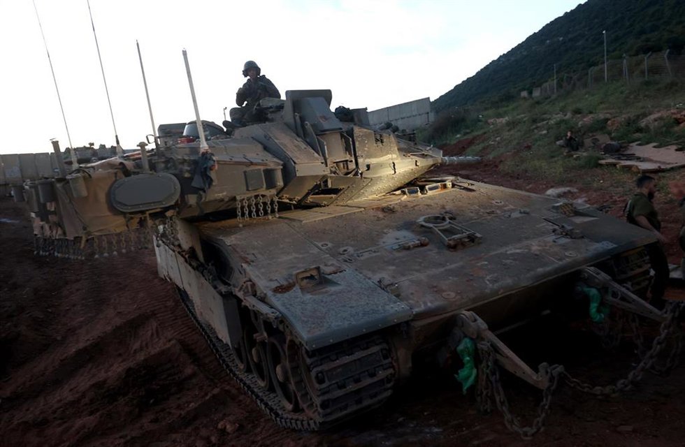 KIRYAT SHMONA, April 22, 2025 -- Israeli soldiers take part in a rescue drill near the northern Israeli city of Kiryat Shmona, close to the border with Lebanon, on April 21, 2025.