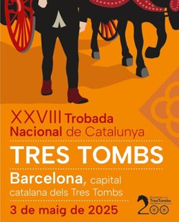 Cartel de la XXVIII Trobada Nacional de Catalunya dels Tres Tombs