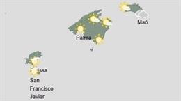 El tiempo hoy, viernes 25 de abril, en Baleares.