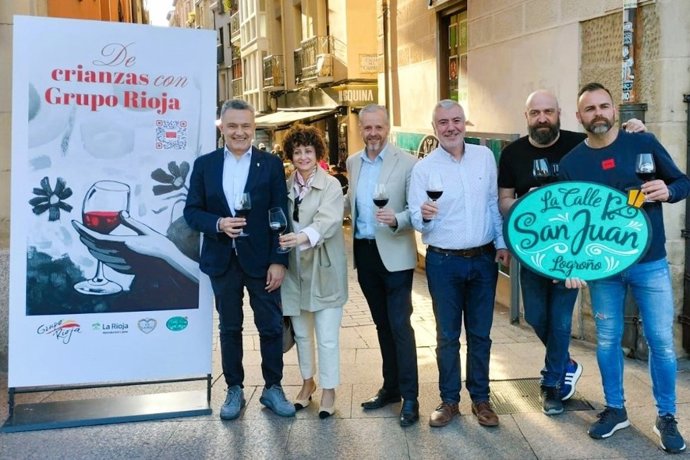 'De CRIANZAS Con GRUPO RIOJA', Éxito Anoche En Su Última Cita En La Calle San Juan De Logroño
