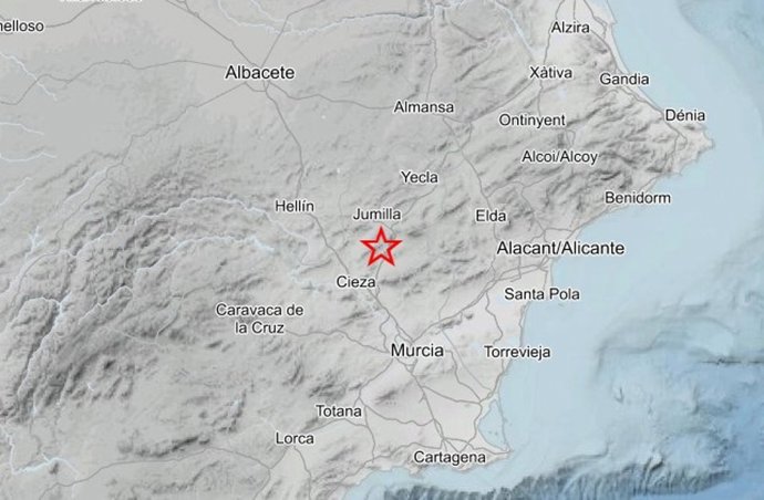 Jumilla (Murcia) registra dos terremotos de 2,2 y 1,7 grados de magnitud