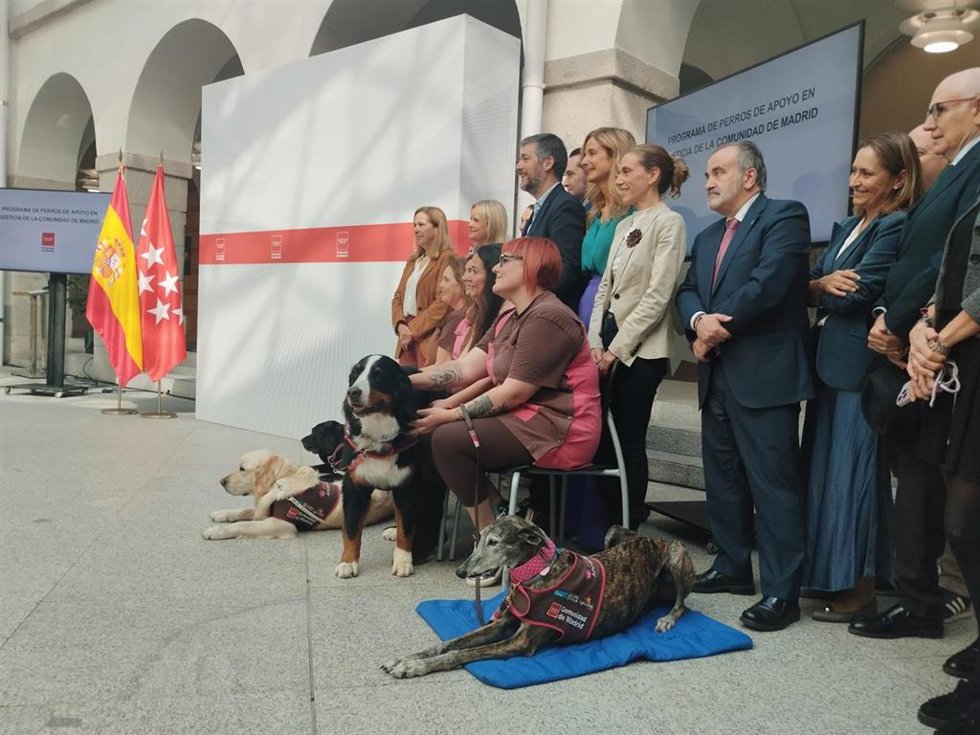 Perros de apoyo en juzgados de la Comunidad de Madrid