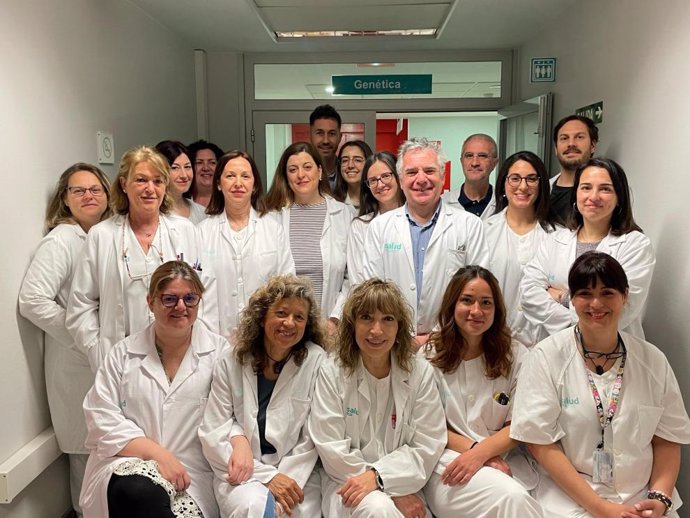 El equipo de la sección de Genética está integrado en el servicio de Bioquímica del Hospital Universitario Miguel Servet de Zaragoza.