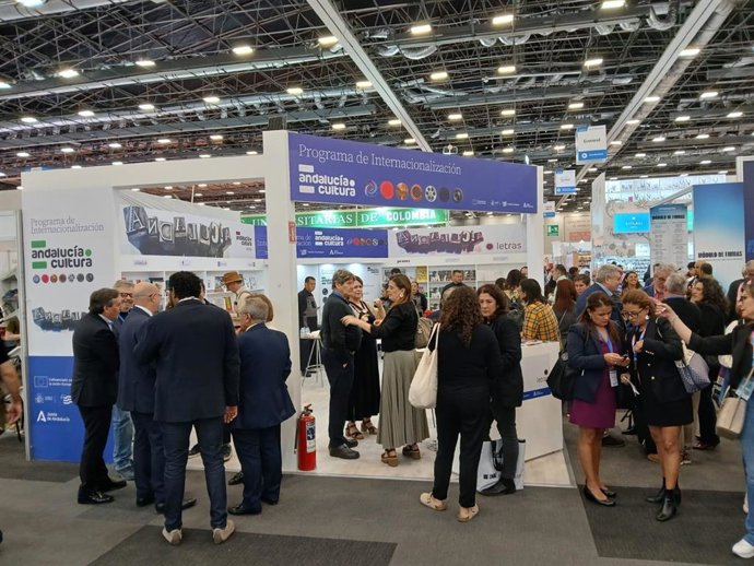Imagen del stand de Andalucía en la Feria Internacional del Libro en México.