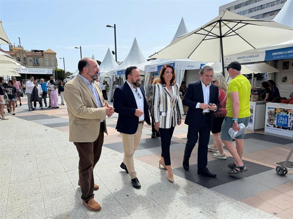 La vicepresidenta de Ciudadanía y Equilibrio Territorial, Antonia Ledesma,  en la inauguración de la feria Sabor a Málaga en Benalmádena