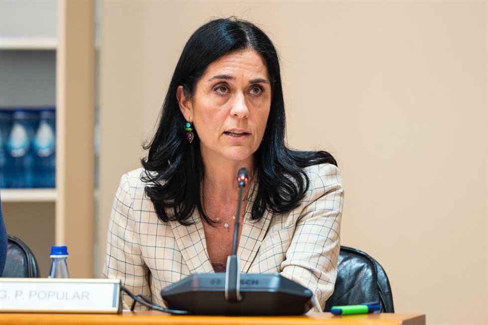 Archivo - La viceportavoz del PPdeG, Paula Prado, en la Cámara.